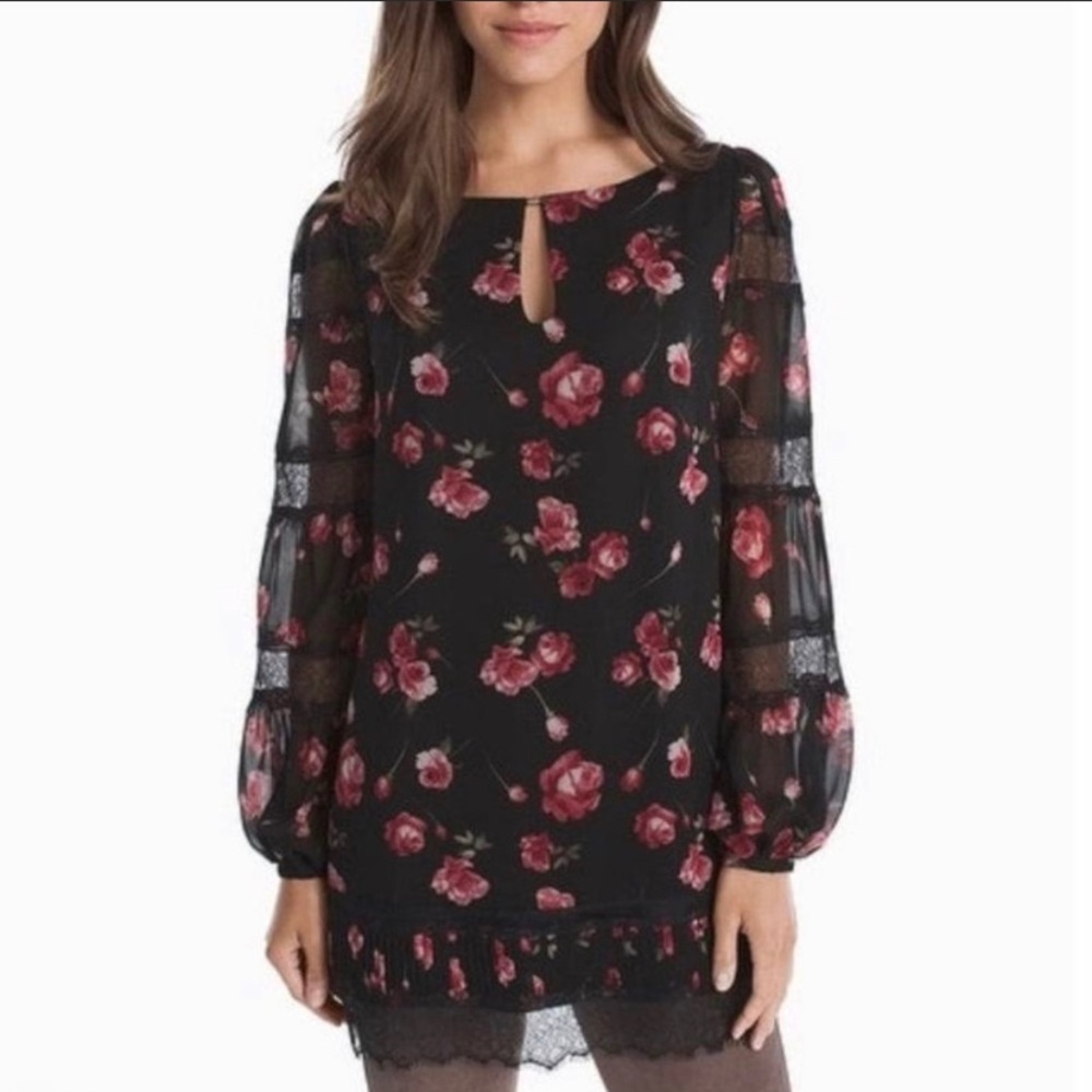 White House black market tunic top